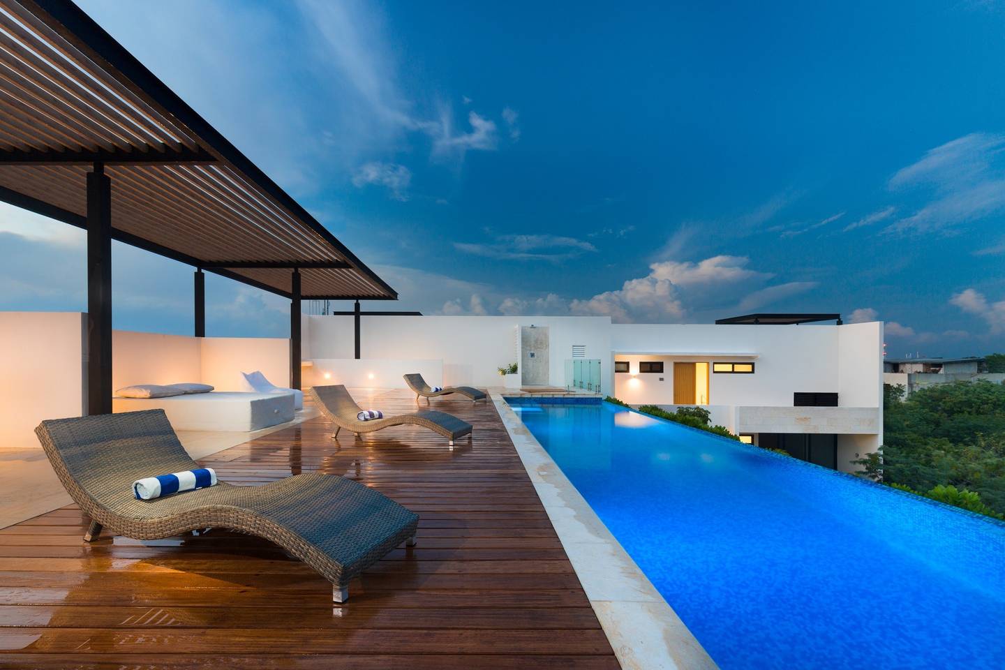 Rooftop infinity pool