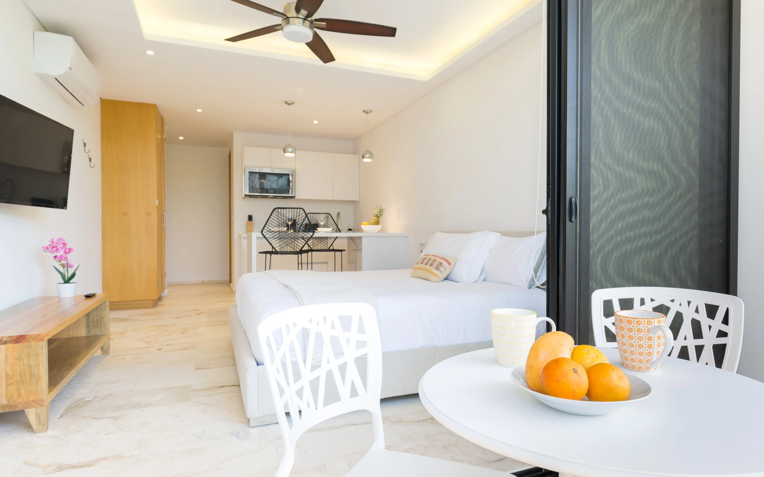 3-bedroom penthouse bedroom with pool view — Imagine Tulum