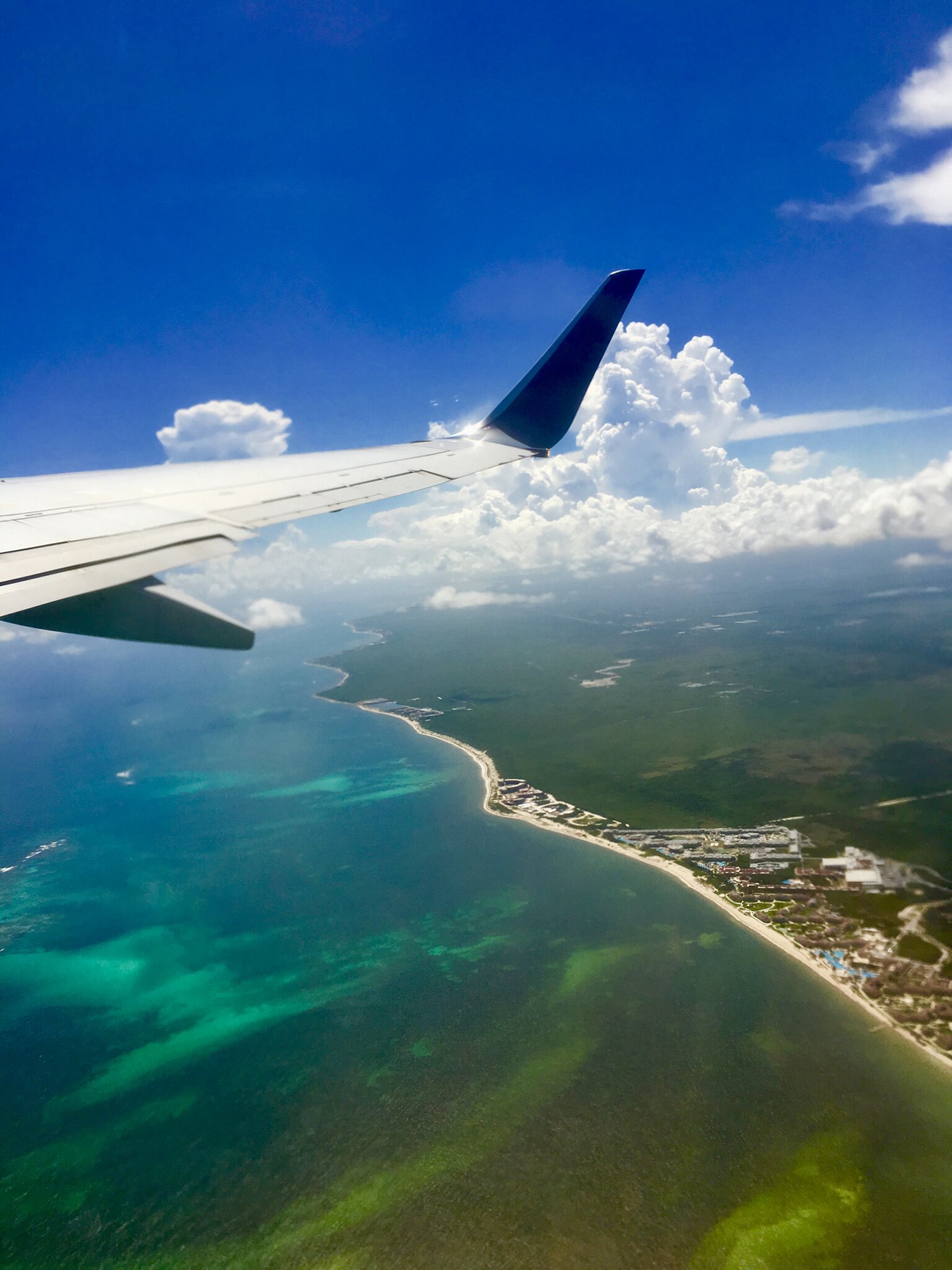 Flying into Tulum